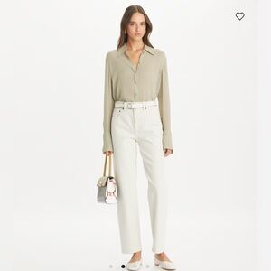 Tory Burch Slim Jean Soft Oatmeal